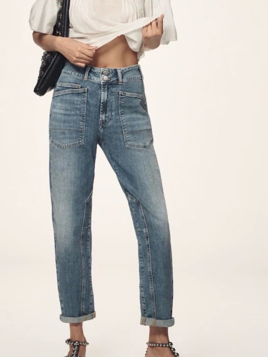 Pilcro Denim - Anthropologie Pilcro The Wanderer Mid-Rise Relaxed Jeans Size 32 Lonnie Wash